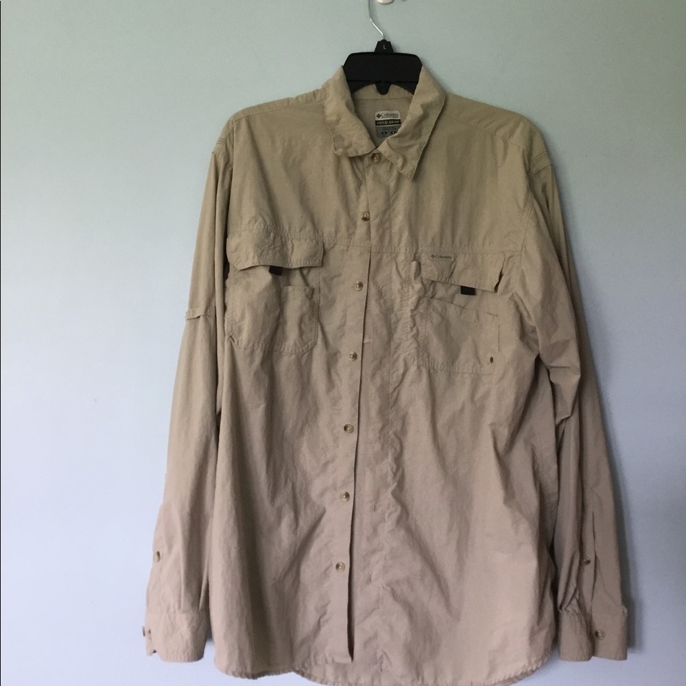 Columbia Field Gear szL men’s shirt lg sl tanGreat